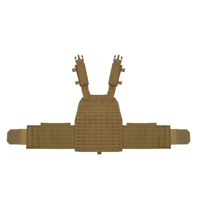Kamizelka LASER CUT MOLLE nosič plátů COYOTE BROWN