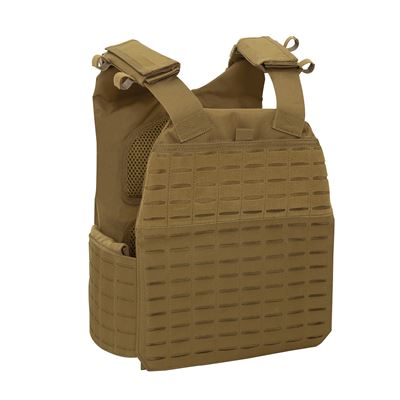 Kamizelka LASER CUT MOLLE nosiciel płyt COYOTE BROWN rozmiar oversize