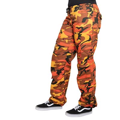 Spodnie damskie PARATROOPER ORANGE CAMO