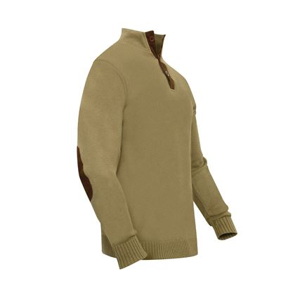 Sweter z 3 guzikami KHAKI