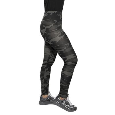 Legginsy w kamuflażu BLACK CAMO