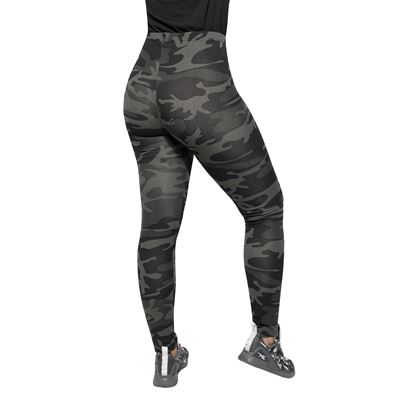 Legginsy w kamuflażu BLACK CAMO