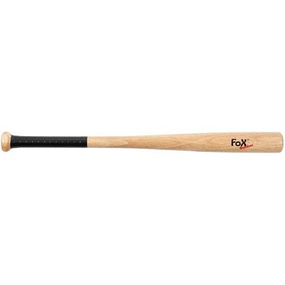 Kij baseballowy drewniany 66 cm NATUR