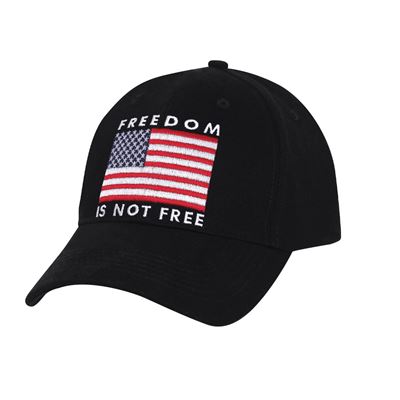Czapka z daszkiem FREEDOM IS NOT FREE BLACK
