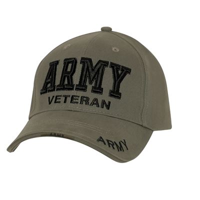 Czapka z daszkiem DELUXE ARMY VETERAN GREEN