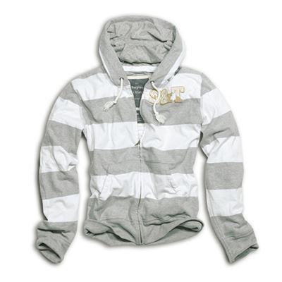 Bluza z kapturem HENLEY w paski GREY