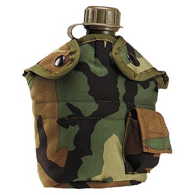 Pokrowiec na butelkę US 1 l z nylonową kieszenią WOODLAND