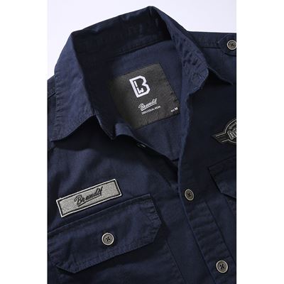 Koszula LUIS VINTAGE z długim rękawem BLUE