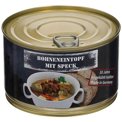 Fasola na parze z boczkiem i warzywami w puszce 400 g