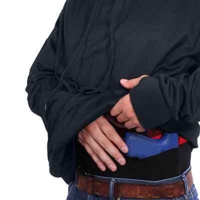 Bluza z kapturem CONCEALED CARRY CIEMNIEŻONIE NIEBIESKA
