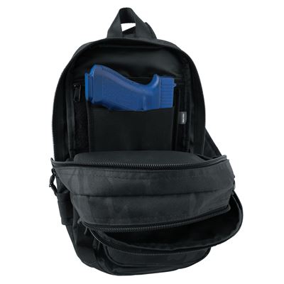 Plecak na ramię TACTICAL TRAVELER MIDNIGHT BLACK CAMO