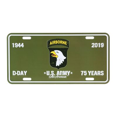 Blaszana tabliczka D-DAY na samochód