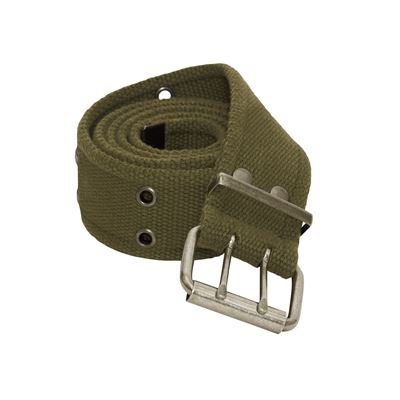 Pasek z podwójną klamrą VINTAGE GREEN