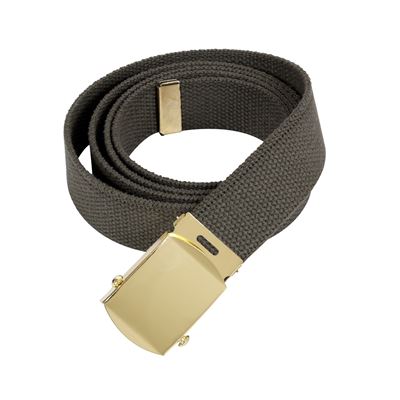 Pasek ze złotą klamrą 110 cm ZIELONY
