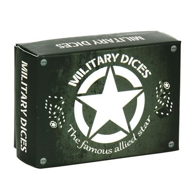 Kostki do gry 6 szt. MILITARY