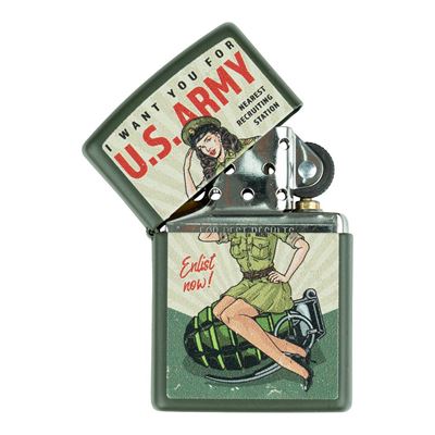 Zapalniczka ZIPPO U.S. ARMY Enlist Pin Up benzynowa ZIPPO 421380 4