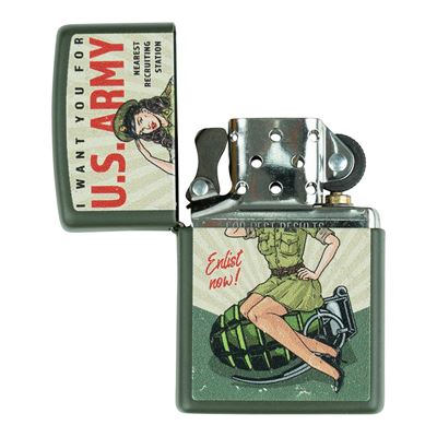 Zapalniczka ZIPPO U.S. ARMY Enlist Pin Up benzynowa ZIPPO 421380 3