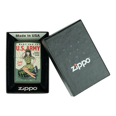 Zapalniczka ZIPPO U.S. ARMY Enlist Pin Up benzynowa ZIPPO 421380 2