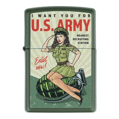 Zapalniczka ZIPPO U.S. ARMY Enlist Pin Up benzynowa