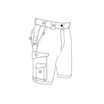 Spodenki 24-7 9" rip-stop GREY