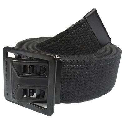 Czarny pasek z czarną klamrą 110 cm