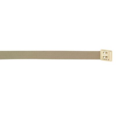 Pasek KHAKI ze złotą klamrą 135 cm