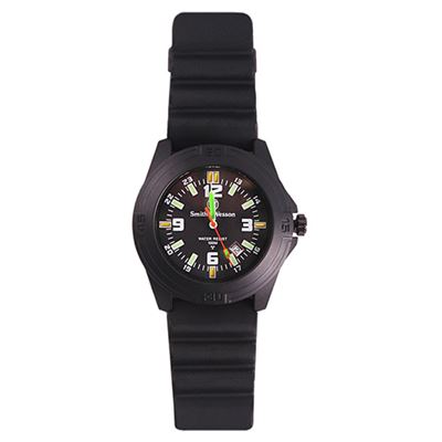 Gumowy pasek do zegarka SOLDIER BLACK