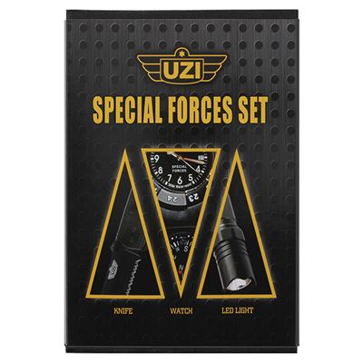 Zestaw UZI SPECIAL FORCES zegarek, nóż, latarka