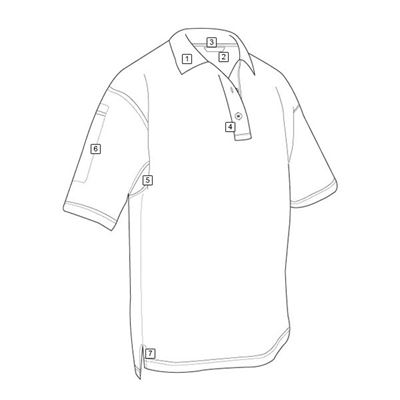 Koszulka polo 24-7 ORIGINAL z krótkim rękawem WHITE