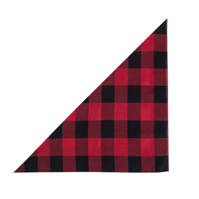 Szalik JUMBO w kratkę PLAID duży CZERWONO-CZARNY