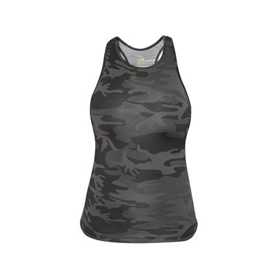 Damski podkoszulek WORKOUT BLACK CAMO