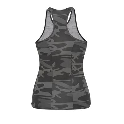 Damski podkoszulek WORKOUT BLACK CAMO