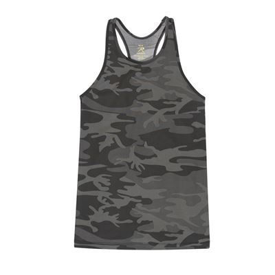 Damski podkoszulek WORKOUT BLACK CAMO