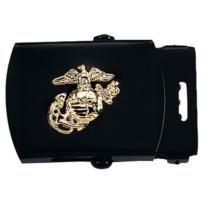 Klamra paska z symbolem USMC CZARNA