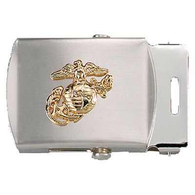 Klamra paska z symbolem USMC CHROMED
