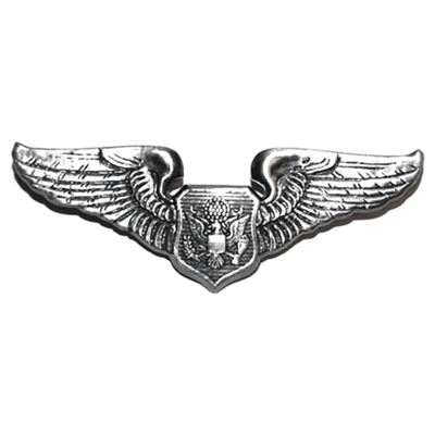 Odznaka PILOT AVIATOR SILVER MATTE