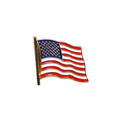 Odznaka flaga USA powiewająca
