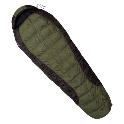 Śpiwór puchowy VIKING 600 GREEN-BLACK rozmiar 170cm LEWY