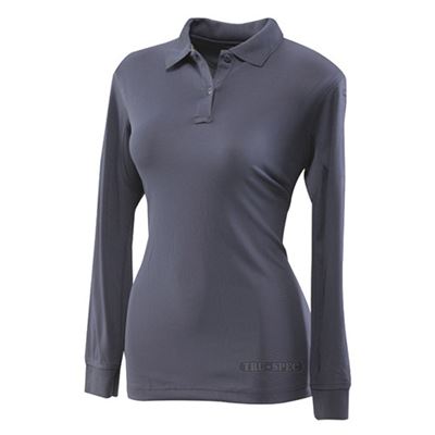 Damska koszulka polo 24-7 PERFORMANCE z długim rękawem BLUE