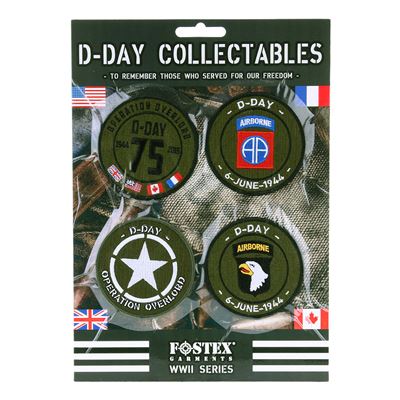 Naszywki D-DAY zestaw 4 sztuk