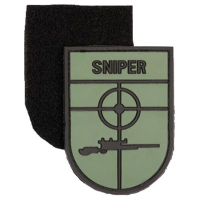 Naszywka SNIPER plastikowa ZIELONA