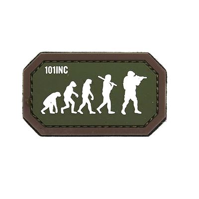 Naszywka AIRSOFT EVOLUTION velcro 3D PVC GREEN/BACK