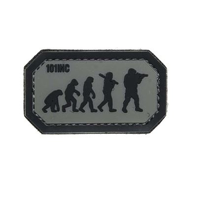 Naszywka AIRSOFT EVOLUTION velcro 3D PVC BLACK
