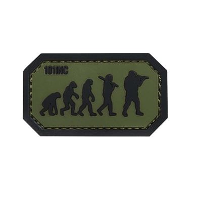 Naszywka AIRSOFT EVOLUTION velcro 3D PVC GREEN