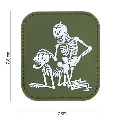 Plastikowa naszywka 2 SPACES VELCRO GREEN