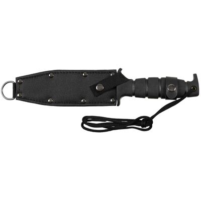 Nóż pilotażowy PILOT etui - nylon/skóra CZARNY