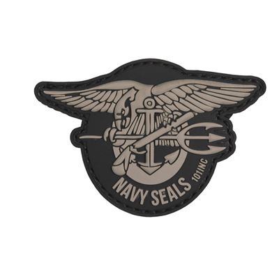 Plastikowa naszywka 3D NAVY SEALS GREY