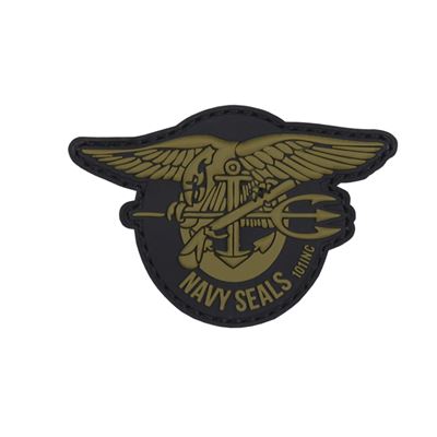 Plastikowa naszywka 3D NAVY SEALS GREEN