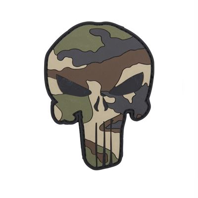 Plastikowa naszywka PUNISHER velcro 3D FRENCH CAMO