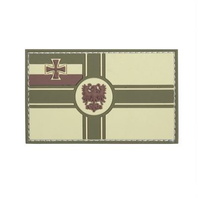 Naszywka 3D WĘGRY NIEMCY plastik MULTICAMO